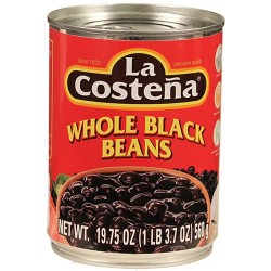 Whole Black Beans La Costeña 19.75 Oz