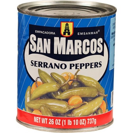 Serrano Peppers San Marcos 26 Ounces
