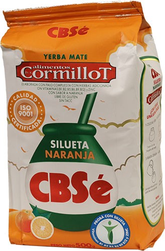Yerba Mate Naranja Silueta Cbse 500 Gramos