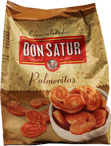 Palmeritas De Hojaldre  Don Satur 6.35 Oz
