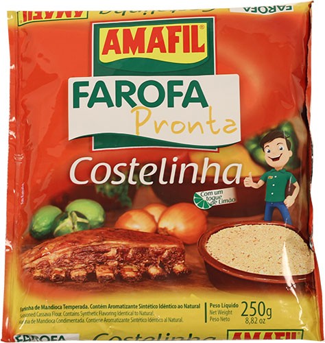 Farofa Pronta Costelinha Amafil 250 Gr