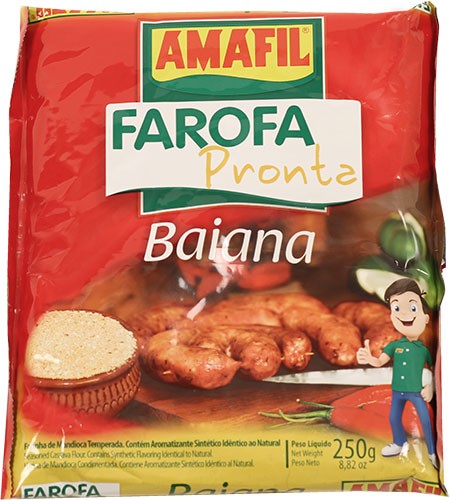 Farofa Pronta Baiana Amafil 250 Gr