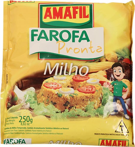 Farofa Pronta Milho Amafil 250 Gr