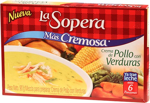 Crema De Pollo Con Verduras La Sopera 90 Gr