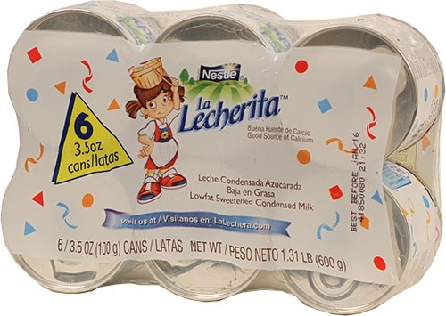 La Lechera Mini Nestle 6 X 3.5 Onzas