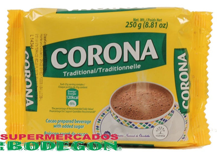 Sweetened Chocolate Corona 8.8 Ounces