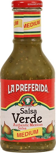 Medium Salsa Verde La Preferida 16 Ounces