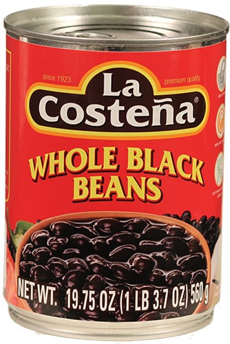Whole Black Beans La Costeña 19.75 Oz
