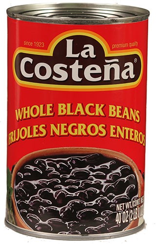 Whole Black Beans La Costeña 40 OZ