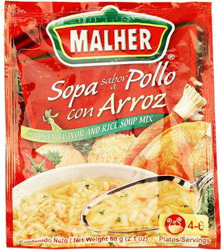 Chicken Flavor and Rice Soup Mix Malher 2.1 Ounces