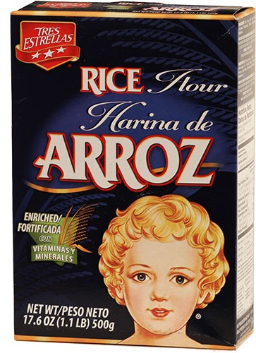 Harina De Arroz Tres Estrellas 17.6 Oz