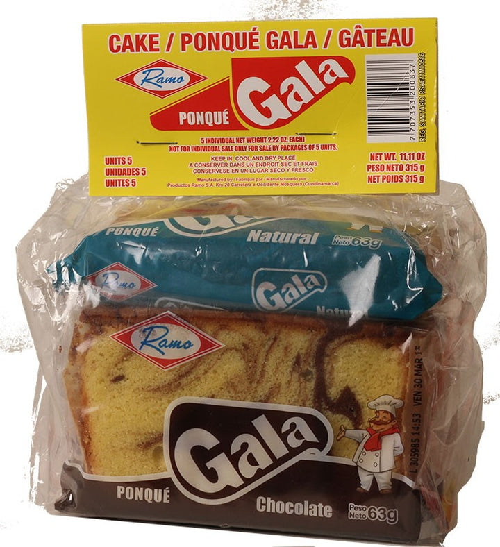 Ponque Gala 5 Unidades