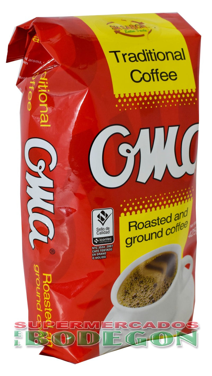 Café Colombiano Tradicional OMA 15 oz, 425 gr.