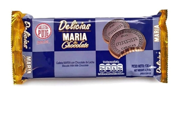 GALLETA DELICIAS MARIA & CHOCOLATE 136 Gr