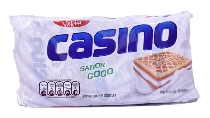 Galletas con crema CASINO VAINILLA 6/51 Gr
