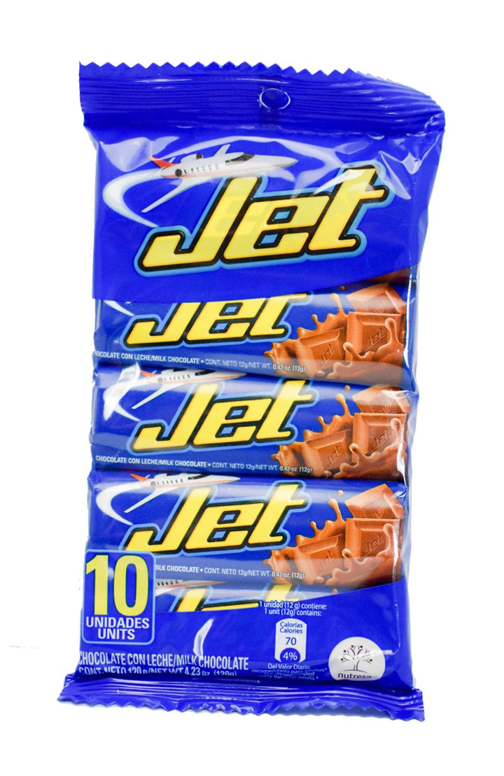 JET  Chocolate con Leche 10 Unid.
