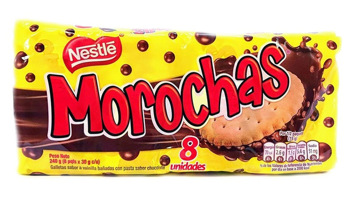 Morochas Galletas sabor a Vainilla con Chocolate