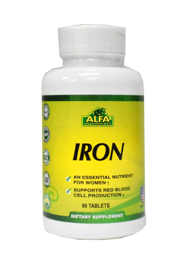 Iron Hierro Vitaminas ALFA, 60 CAPSULAS
