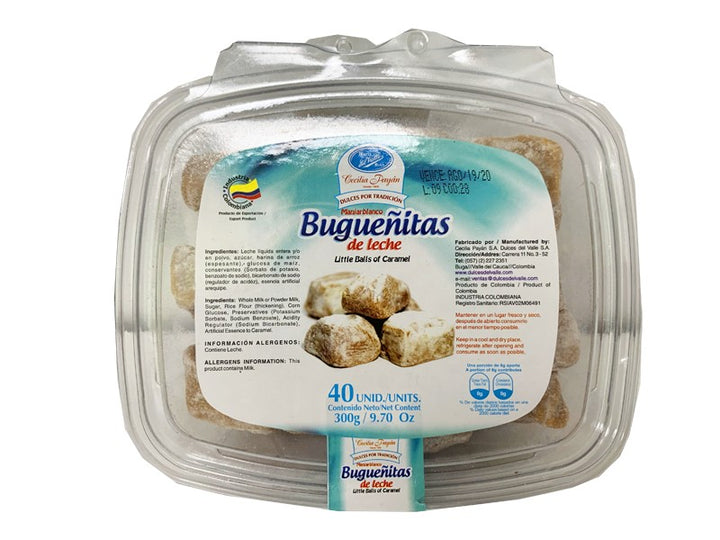 Bugueñitas de Leche, 300g. Dulces del Valle