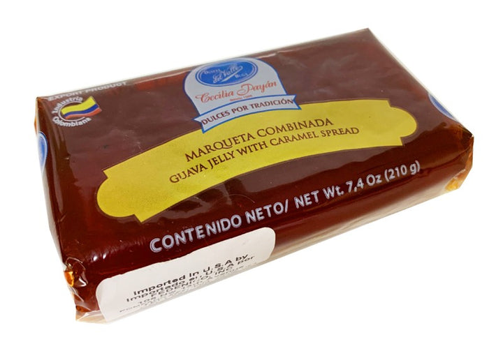 MARQUETA COMBINADA  /  GUAVA JELLY WITH CARAMEL SPREAD 210g. Dulces del Valle