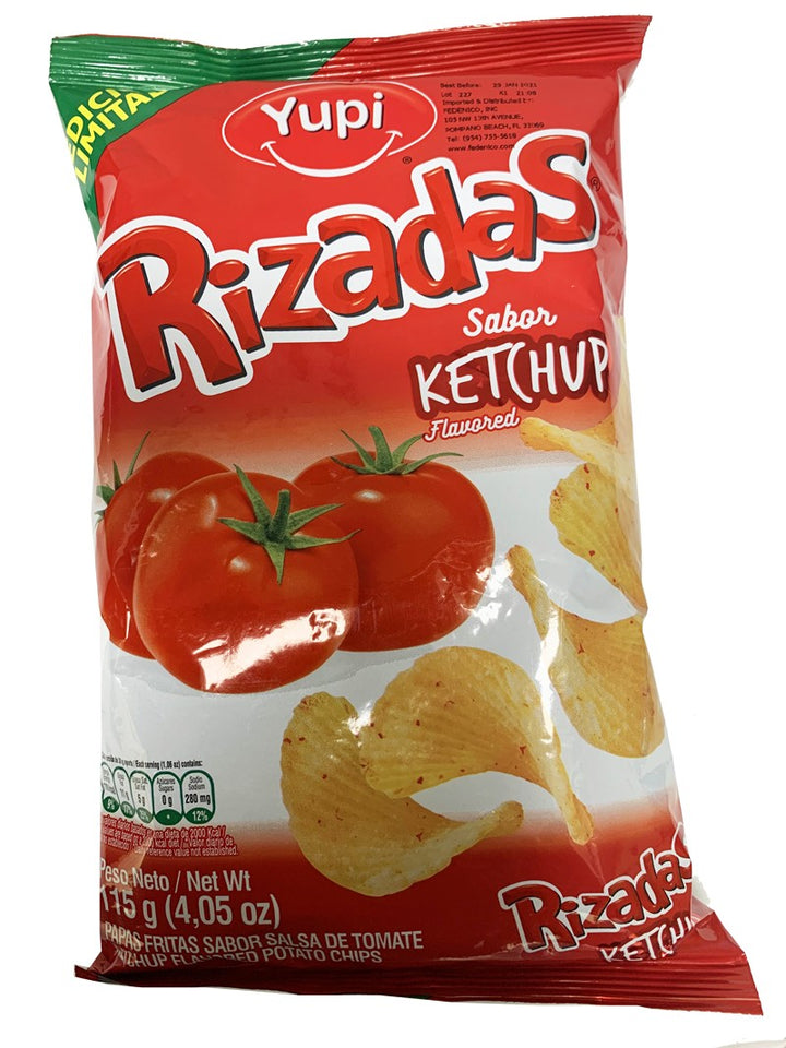 Rizadas sabor a Ketchup YUPI  115 Gr