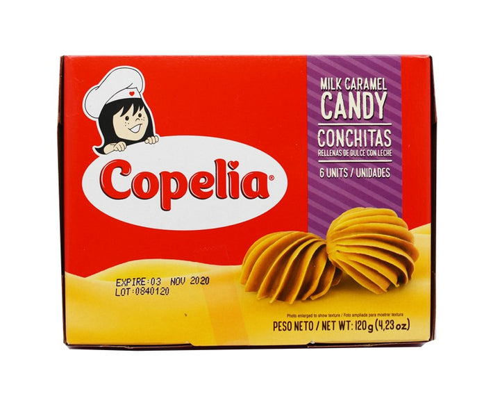 Conchitas rellenas de Dulce de Leche Copelia X 6 138Gr,