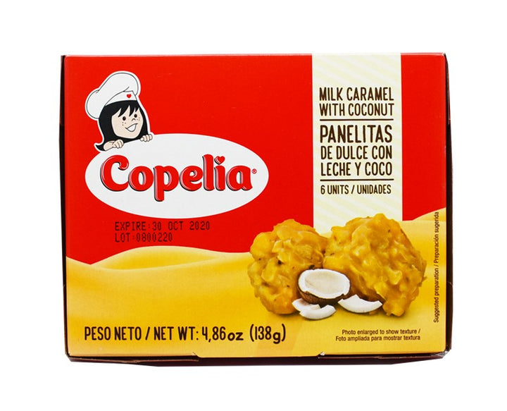 Panelitas de Dulce de Leche y Coco Copelia X 6