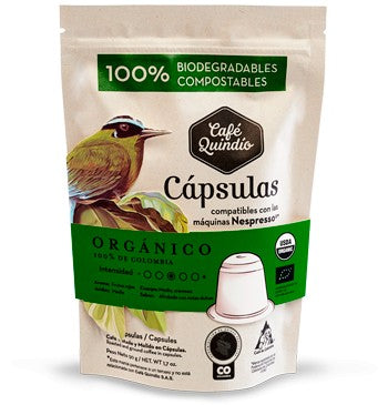 Café Quindio Organico,  10 Capsulas