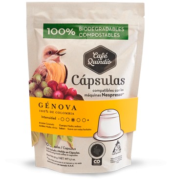 Café Quindio Genova,  10 Capsulas
