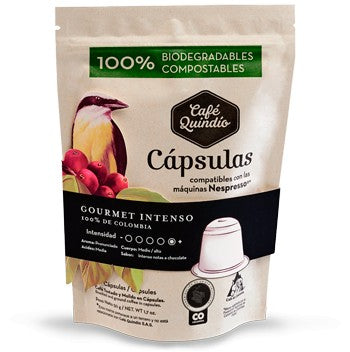 Café Quindio Gourmet Intenso,  10 Capsulas