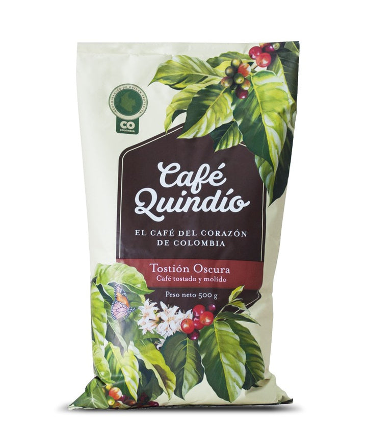 Café  Quindio  Tostion Oscura  17.6 oz, 500 gr.