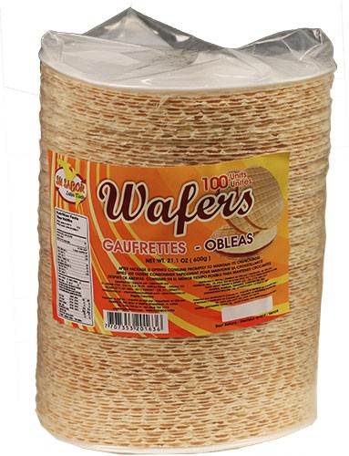 Obleas Su Sabor 100 Unidades